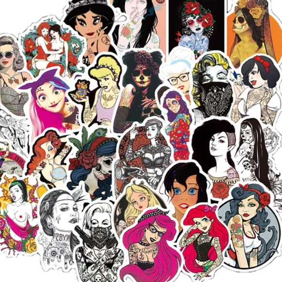 Hot Topic Accessories - 10 punk princess stickers